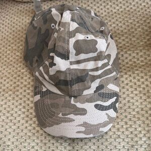 Camo Baseball Cap - Neutral Green & Tan
